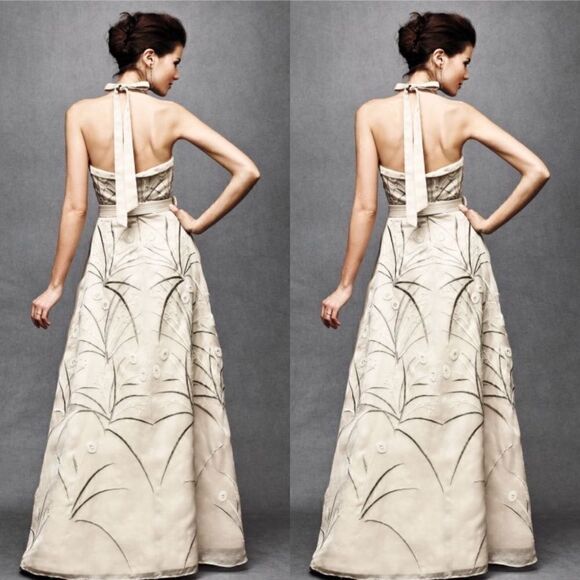 💯 New ANTHROPOLOGIE X BHLDN Trumpeted Pavot Gown - Picture 7 of 15
